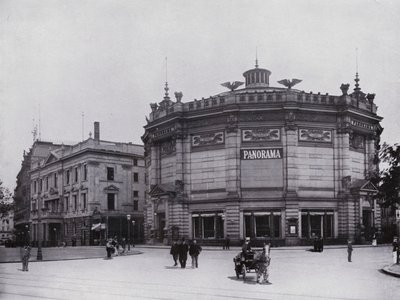 Leipzig: Panorama (s/hvitt bilde) av Photographer German
