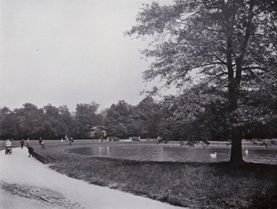 Leipzig: Rosental, Restaurant Schweizerhauschen (s/hvitt-bilde) av Photographer German