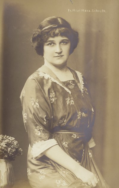 Mizi Marx Schroth , tysk operasanger (s/hv-bilde) av Photographer German