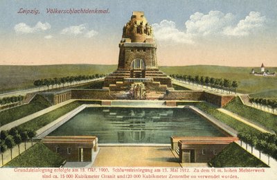 Monument til slaget om nasjonene, Leipzig (fargebilde) av Photographer German