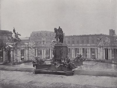 Nationaldenkmal Kaiser Wilhelm I (s/hvitt bilde) av Photographer German