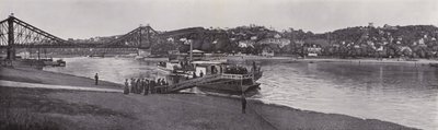 Panorama av Loschwitz (s/hvitt bilde) av Photographer German