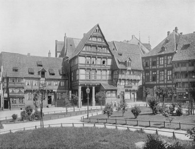 Søylehus ved Andreasplatz (s/hvitt bilde) av Photographer German