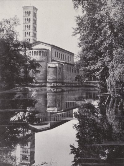 Potsdam, Fredskirken (s/hvitt bilde) av Photographer German
