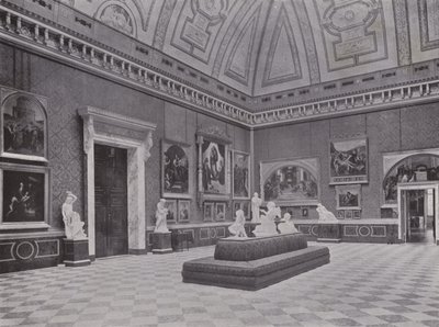 Potsdam, Orangerie, Raffaelsaal (s/hvitt bilde) av Photographer German
