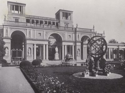 Potsdam, Sanssouci, Orangery (s/hvitt bilde) av Photographer German