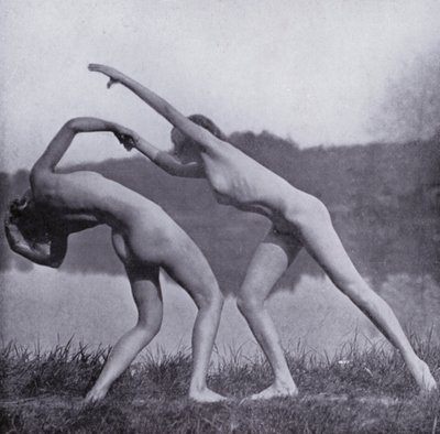 The Body Beautiful, Physical Culture for Women (s/hvitt-bilde) av Photographer German