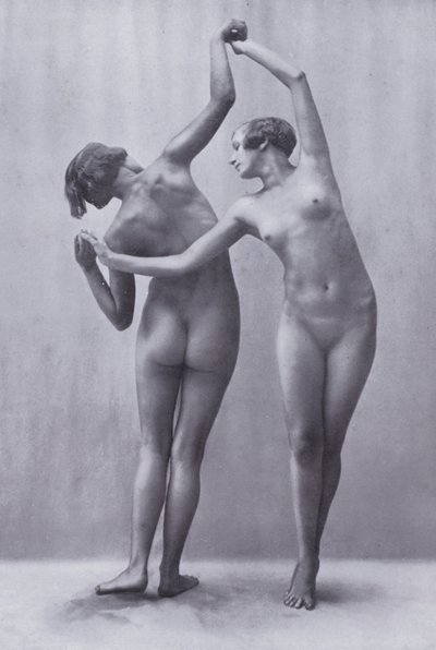 The Body Beautiful, Physical Culture for Women (s/hvitt-bilde) av Photographer German