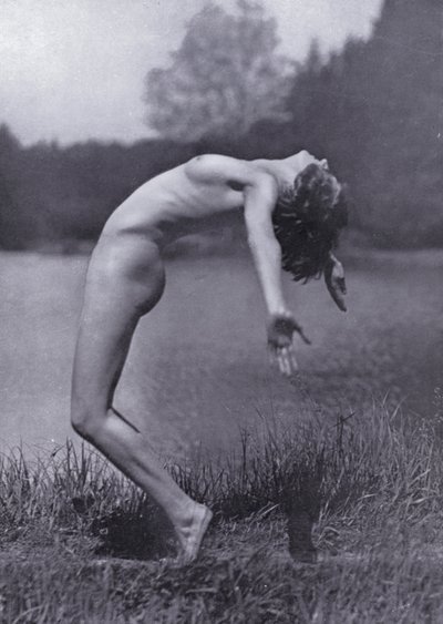 The Body Beautiful, Physical Culture for Women (s/hvitt-bilde) av Photographer German
