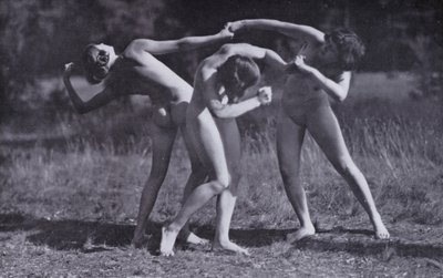 The Body Beautiful, Physical Culture for Women (s/hvitt-bilde) av Photographer German
