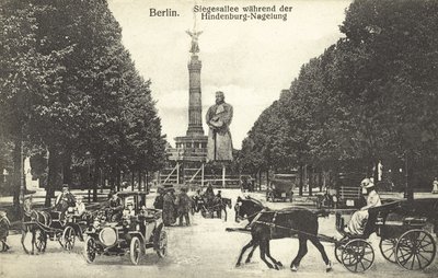 The Iron Hindenburg, Berlin (s/hvitt bilde) av Photographer German