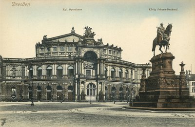 Operahuset, Dresden (fargebilde) av Photographer German