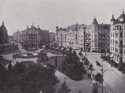 Viktoria Luise-Platz (s/hvitt bilde) av Photographer German