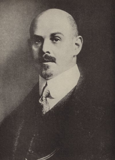 Walther Rathenau , tysk industrimann og politiker (s/hvitt foto) av Photographer German
