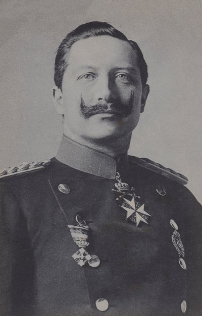 Wilhelm II, tysk keiser (s/hv-bilde) av Photographer German
