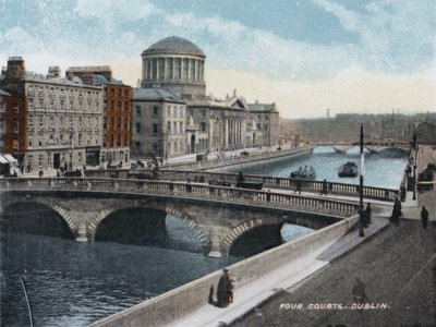 Four Courts, Dublin (fargebilde) av Photographer Irish
