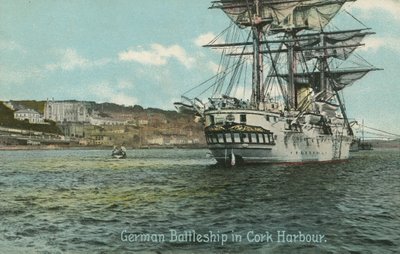 Tysk slagskip i Cork Harbour, Irland (bilde) av Photographer Irish