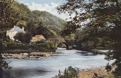 Irland: The Meeting of the Waters, In the Vale of Avoca, County Wicklow (farget bilde) av Photographer Irish