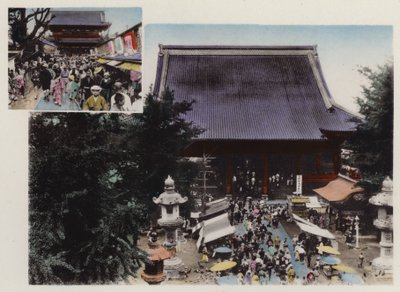 Japan, ca. 1912: Kwannon Temple og dets Ground and Various Show i Asakusa Park, Tokyo (bilde) av Photographer Japanese