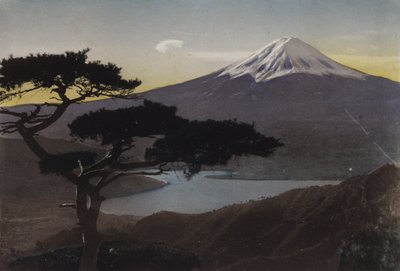 Japan, ca. 1912: Fuji-fjellet fra Misaka-passet (bilde) av Photographer Japanese