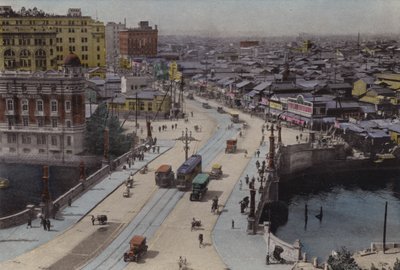 Japan, rundt 1912: Nihonbasi Street, Tokyo (bilde) av Photographer Japanese