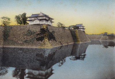 Japan, ca. 1912: Osaka-slottet bygget i 1583 av Hideyoshi (bilde) av Photographer Japanese