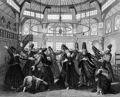 The Dance of the Dervishes, gravert av W. Forrest, fra 