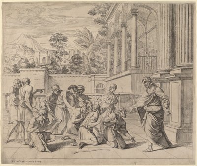 Joseph identifiserer seg for sine brødre av Pier Francesco Mola