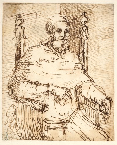 Portrett av pave Julius II, etter Rafael av Pier Francesco Mola