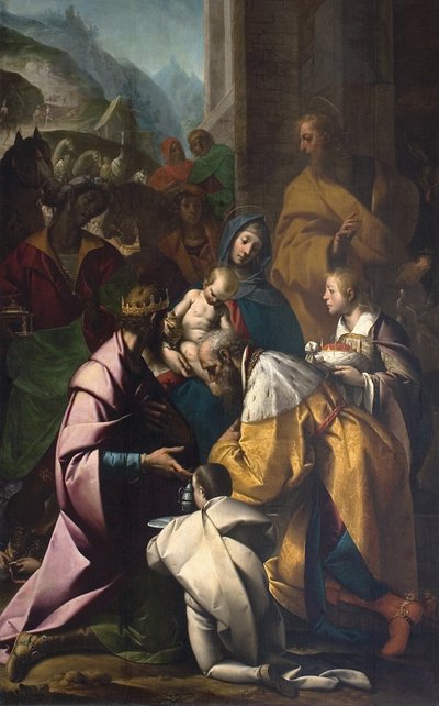 Tilbedelse av magiene av Pier Francesco Morazzone
