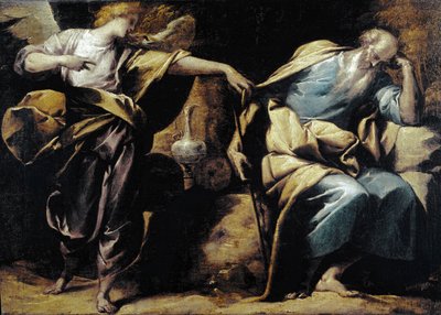 Elias drøm, detalj. (olje på lerret av Pier Francesco Morazzone