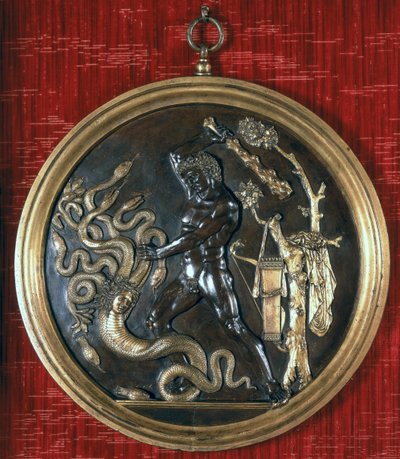 Hercules and the Hydra, 1490-tallet (bronse) av Pier Jacopo Alari Bonacolsi