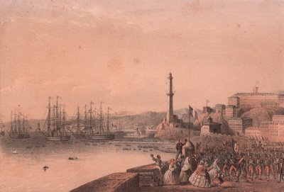 Landing av franske tropper i Genova, Liguria av Blaise Nicolas Le Sueur
