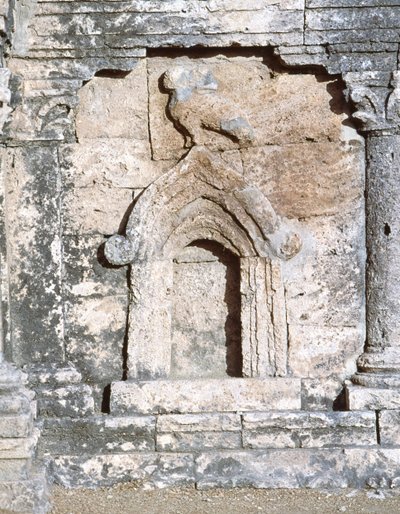 Pakistan, Taxila, Utsikt over stupa av tohodet ørn i det gamle Sirkap arkeologiske området (UNESCOs verdensarvliste av Blaise Nicolas Le Sueur