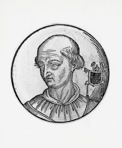 Portrett av Benedikt VIII (Theophylactus III av Tusculum, ca. 980-1024) av Blaise Nicolas Le Sueur