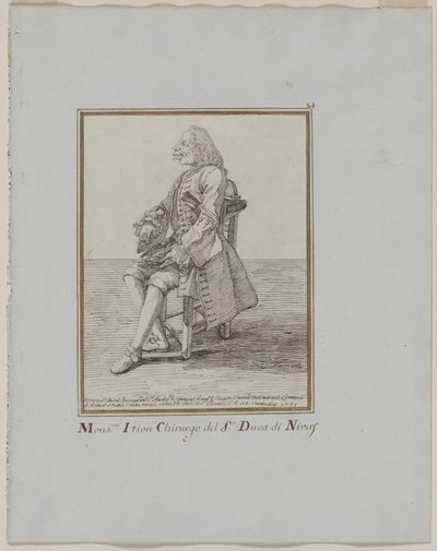 Monsieur Ition Kirurg ved sre. hertugen av Nivers av Pier Leone Ghezzi