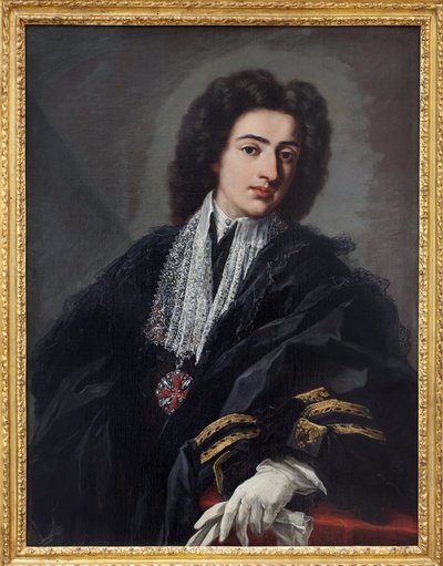 Portrett av Carlo Albani. Maleri av Pier Leone Ghezzi (1674-1755), olje på lerret, ca 1708. På italiensk 1700-tall. Staatsgalerie, Stuttgart (Tyskland). av Pier Leone Ghezzi
