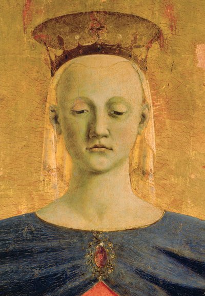 Saint Mary quot; della Misericordia quot;, midtstykket av polyptiken malt for quot; Confratelli della Misericordia quot; av Piero della Francesca