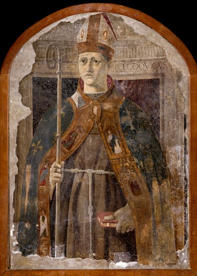 San Ludovico di Tolosa (Louis av Anjou eller Saint Louis av Toulouse av Piero della Francesca