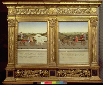 Triumfene til hertug Federico da Montefeltro (1422-82) og Battista Sforza, ca. 1465 (tempera på panel) av Piero della Francesca