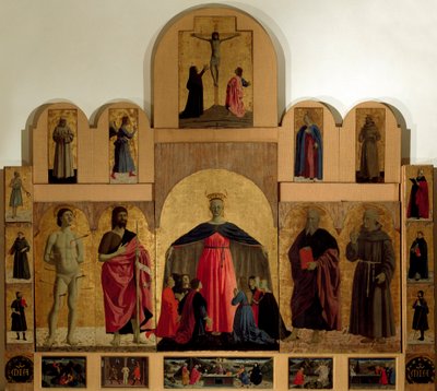 detalj av altertavlen Misericordia av Piero della Francesca