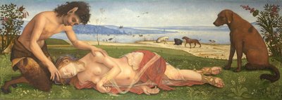 En Satyr som sørger over en nymfe, ca. 1495 av Piero di Cosimo