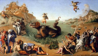 Perseus Freeing Andromeda (1510, olje på lerret) av Piero di Cosimo