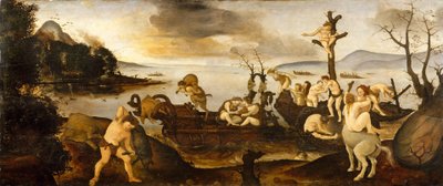 The Return from the Hunt, ca. 1505-7 (tempera og olje på tre) av Piero di Cosimo