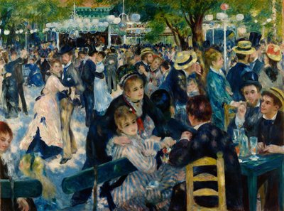 Dans på Le Moulin de la Galette av Pierre-Auguste Renoir