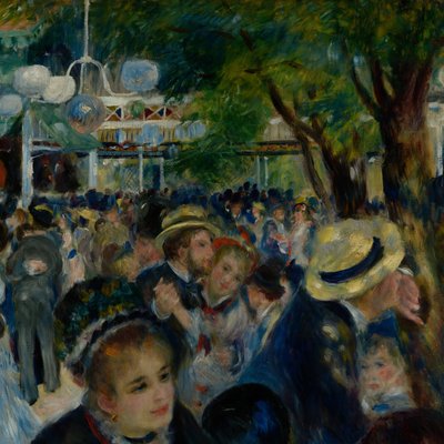 Dans på Moulin de la Galette av Pierre-Auguste Renoir