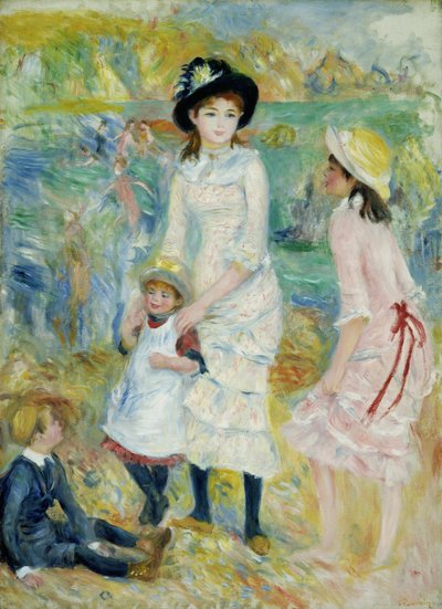 Children on the Seashore, Guernsey av Pierre-Auguste Renoir