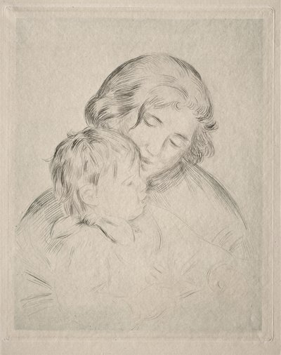 Mor og barn av Pierre-Auguste Renoir