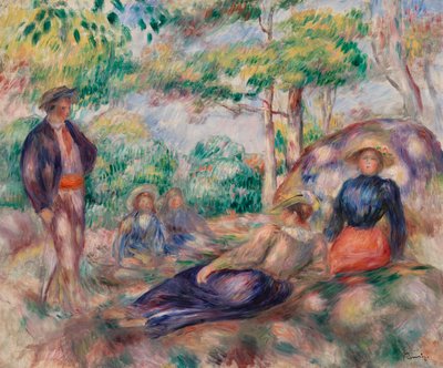 Hviler i gresset av Pierre-Auguste Renoir