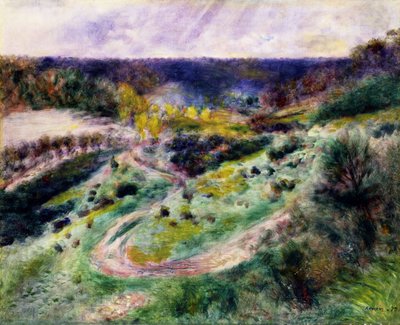 Road at Wargemont av Pierre-Auguste Renoir